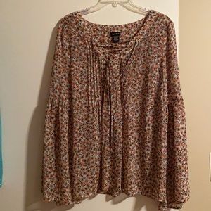 Torrid Long Sleeve Bell Top